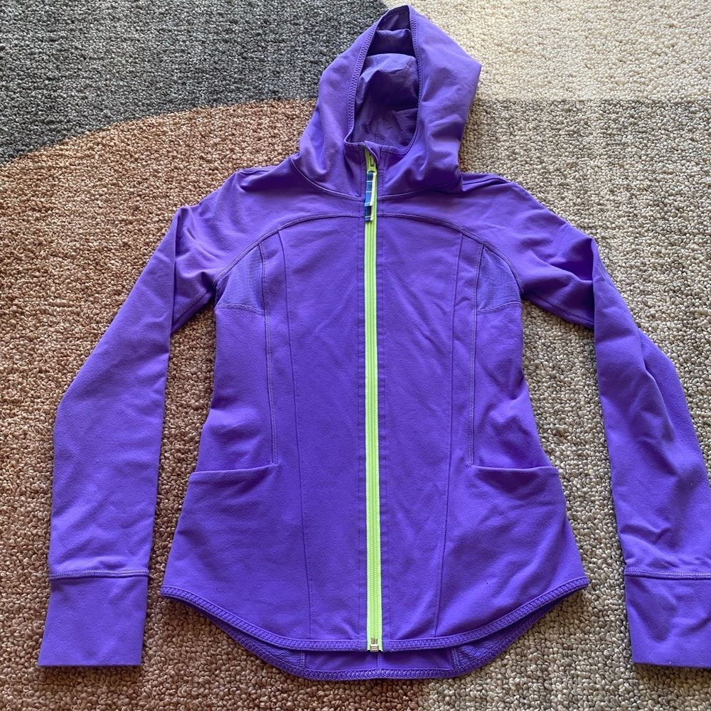 Ivivva by Lululemon 12 Girls Purple Lightweight Full Zip Jacket